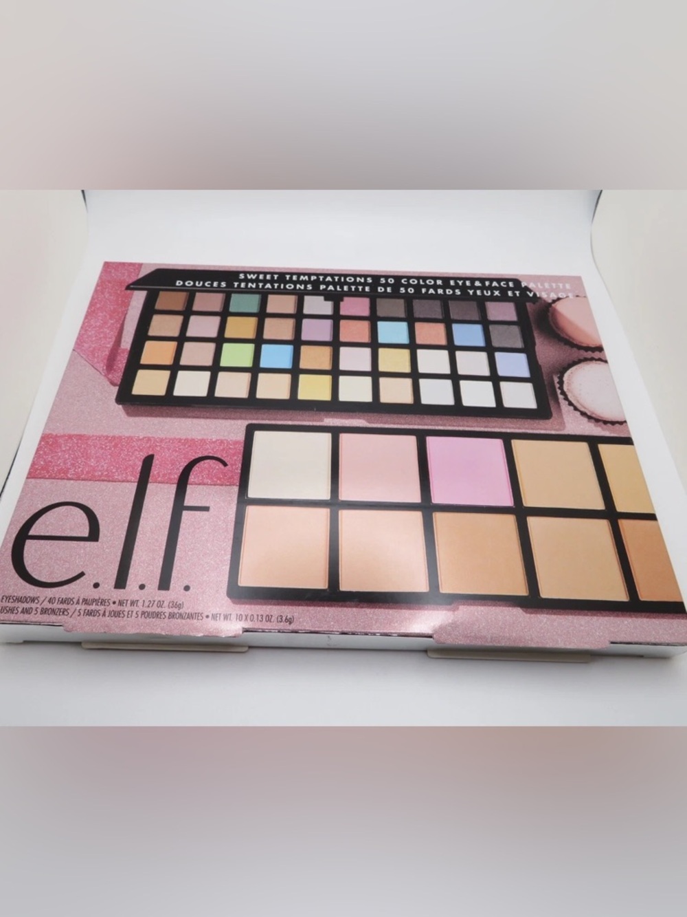 NIP ELF Sweet Temptations Eyeshadow & Face Palette - Pink, Peach, Neutral